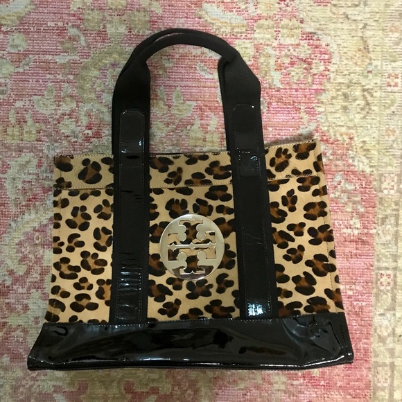 Tory burch ella tote pony hair. - Picture 2 of 11